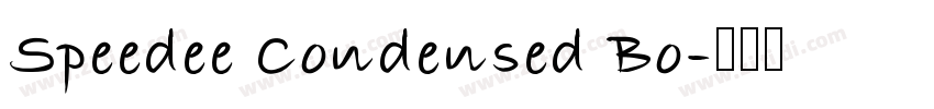 Speedee Condensed Bo字体转换